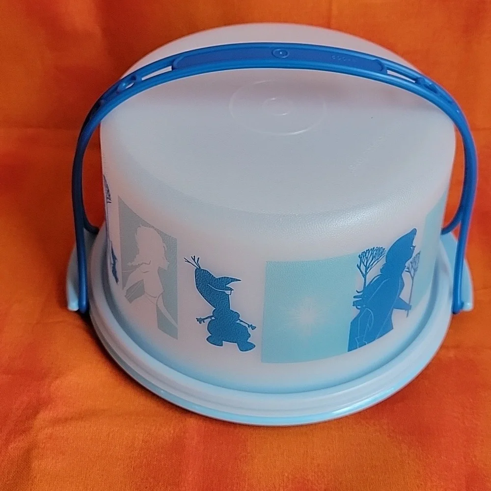 Tupperware Toys Cake Taker Disney's Frozen Theme Blue